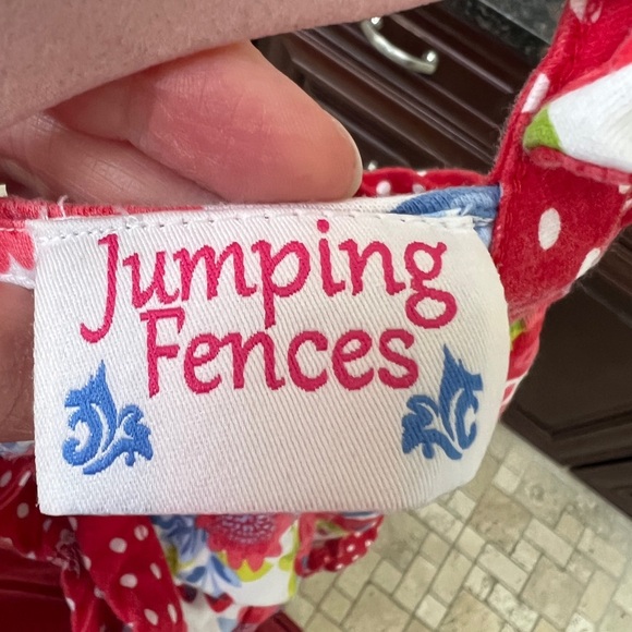 Jumping Fences 24M Red, White, Blue, and Green Floral Tank Top Blouse - Picture 4 of 5